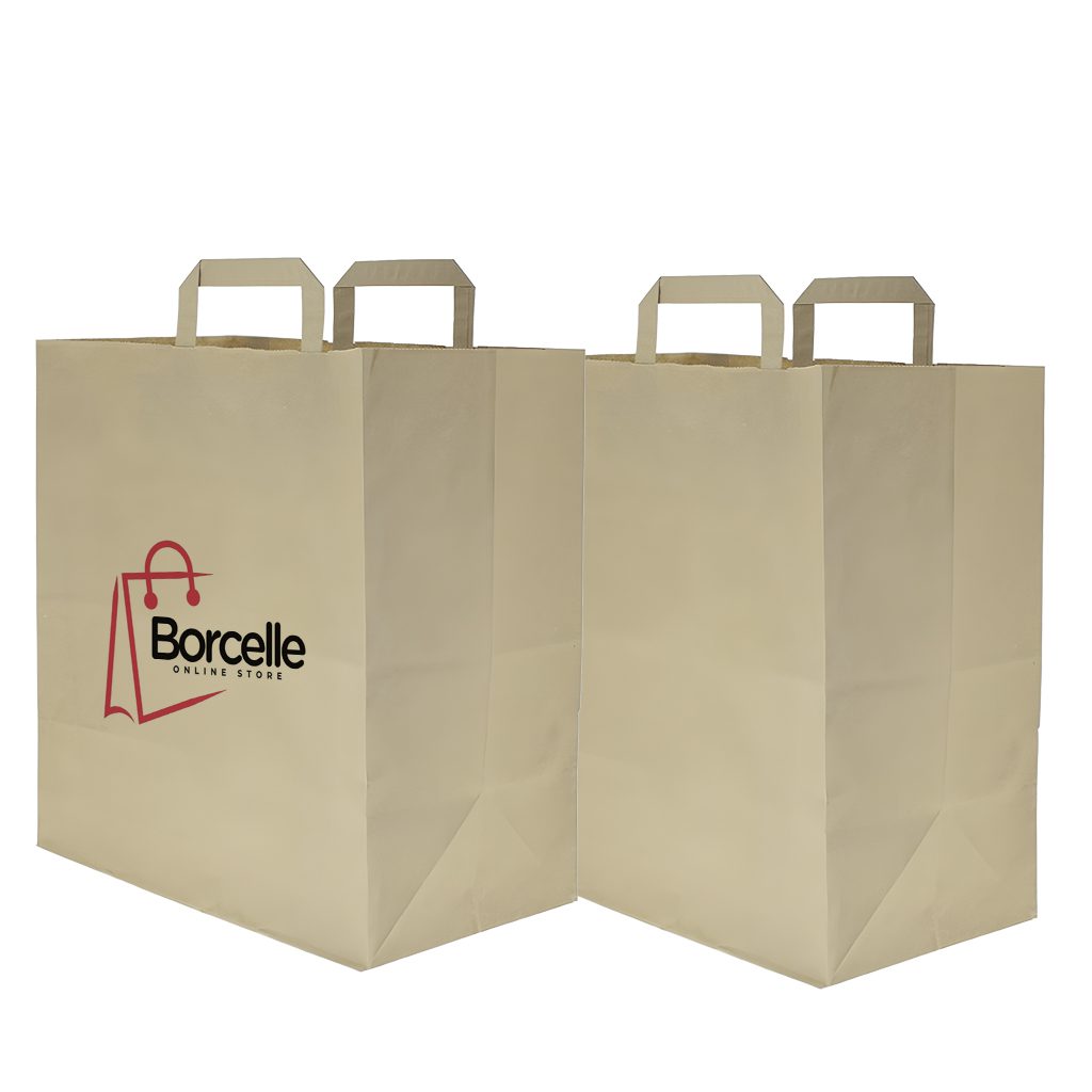 Bolsa Papel Kraft Asa Plana (32+17x34cm) Bolsa Papel Kraft Asa Plana (32+17x34cm) - Imagen 1