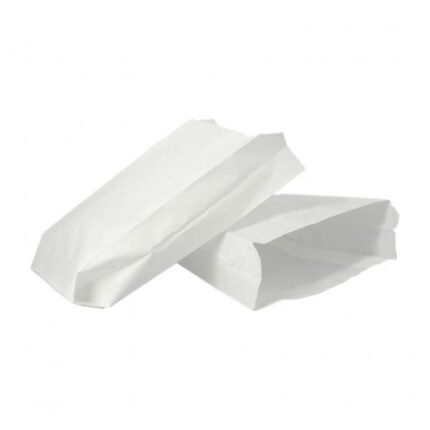 Bolsas antigrasa fast food blancas (14+5x23cm) personalizable